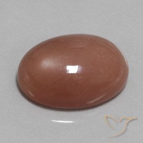 Piedra de Luna Marrón medio natural de 22.59 ct, Ovalada, Opaco