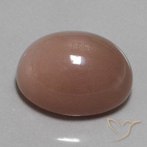 Piedra de Luna Marrón rojizo natural de 32.50 ct, Ovalada, Opaco