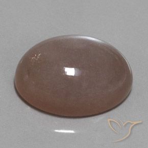 Piedra de Luna Marrón claro natural de 25.09 ct, Ovalada, Opaco