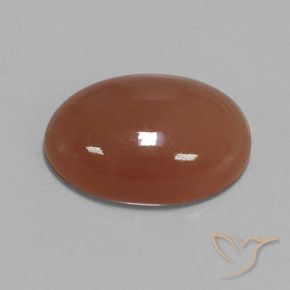 Piedra de Luna Marrón canela natural de 15.54 ct, Ovalada, Opaco