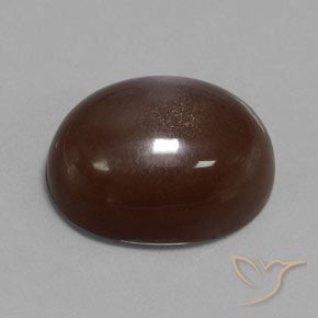 Piedra de Luna Marrón medio natural de 23.33 ct, Ovalada, Opaco