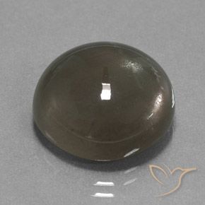Piedra de Luna Marrón gris natural de 18.40 ct, Redondo, Translúcido