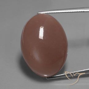 30.93ct Natural Marrón rojizo Piedra de Luna, Ovalada, Translúcido