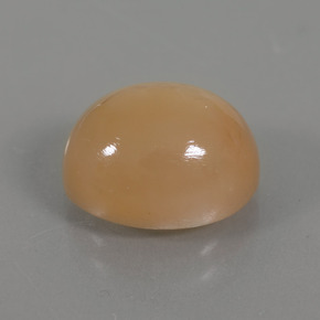 Piedra de Luna Crema naranja dorado natural de 4.49 ct, Corte Óvalo, Transparente