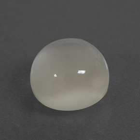 Piedra de luna blanco natural de 3,46 ct, corte redondo, translúcido