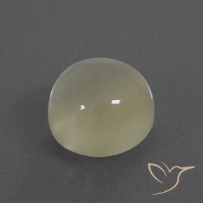 Piedra de Luna Blanco cálido natural de 3.59 ct, Redondo, Translúcido