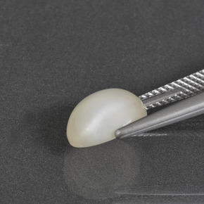 Piedra de Luna Blanco cálido natural de 2.82 ct, Corte Óvalo, Translúcido