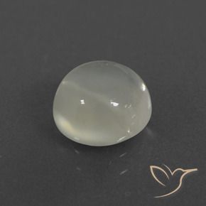 Piedra de Luna Blanco cálido natural de 2.28 ct, Redondo, Translúcido