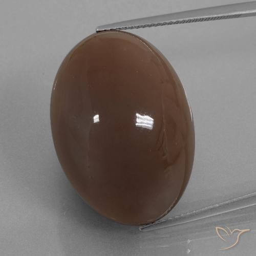 Piedra de luna marrón natural de 41,62 ct, corte óvalo, opaco