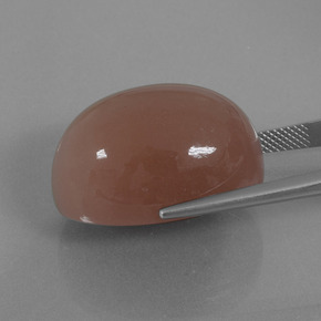 Piedra de luna marrón natural de 49,49 ct, corte óvalo, opaco
