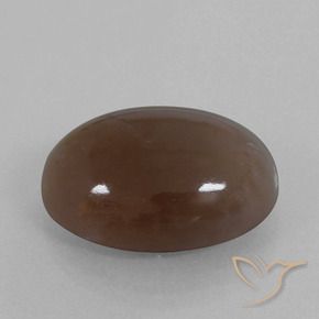 Piedra de Luna Marrón medio natural de 22.40 ct, Ovalada, Opaco