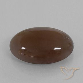 Piedra de Luna Marrón chocolate natural de 28.02 ct, Ovalada, Opaco