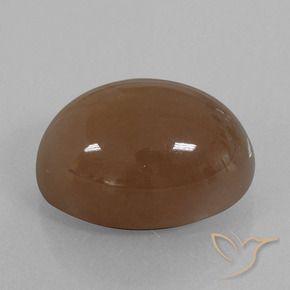 Piedra de Luna Marrón cálido natural de 29.70 ct, Ovalada, Opaco