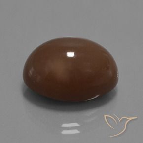 Piedra de Luna Marrón medio natural de 22.27 ct, Ovalada, Opaco