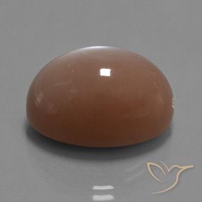 Piedra de Luna Marrón medio natural de 30.59 ct, Ovalada, Opaco