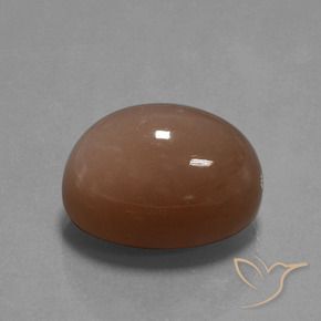 Piedra de Luna Marrón medio natural de 35.65 ct, Ovalada, Opaco
