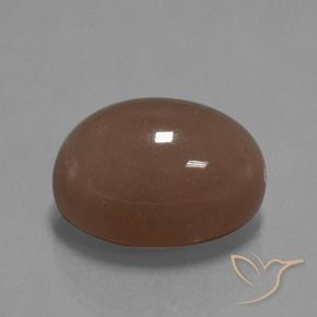 Piedra de Luna Marrón natural de 32.77 ct, Ovalada, Opaco