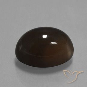 Piedra de Luna Marrón oscuro natural de 32.69 ct, Ovalada, Opaco
