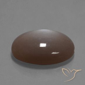 Piedra de Luna Marrón medio natural de 27.29 ct, Ovalada, Opaco