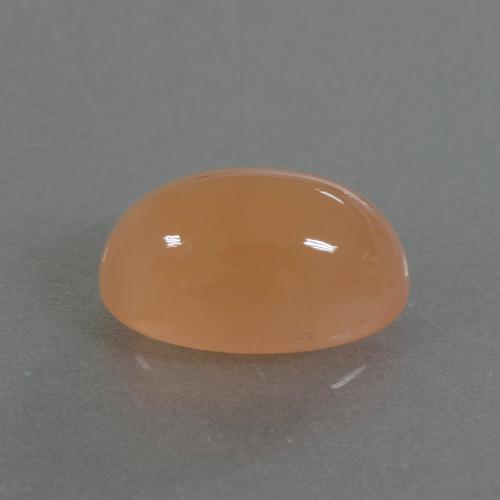 Piedra de luna naranja natural de 3,49 ct, corte óvalo, translúcido