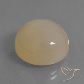 Piedra de Luna Dorado durazno claro natural de 17.91 ct, Redondo, Translúcido