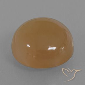 Piedra de Luna Marrón nuez claro natural de 23.98 ct, Redondo, Translúcido