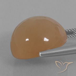 Piedra de Luna Marrón caramelo natural de 24.65 ct, Redondo, Translúcido