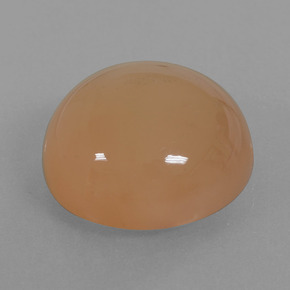 Piedra de luna naranja natural de 21,29 ct, corte redondo, translúcido