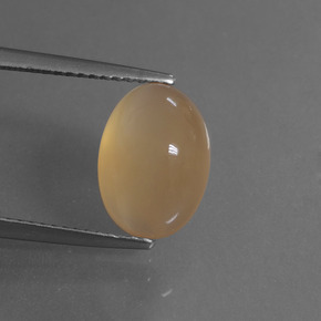 Piedra de luna dorado natural de 4,63 ct, corte óvalo, translúcido