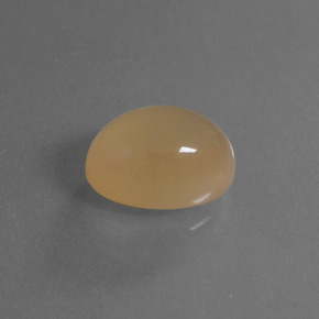 Piedra de luna dorado natural de 4,63 ct, corte óvalo, translúcido