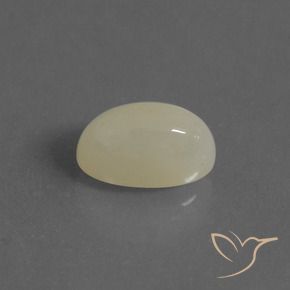 Piedra de Luna Amarillo claro natural de 3.82 ct, Ovalada, Translúcido
