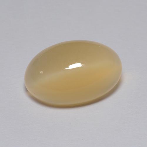 Piedra de luna marrón natural de 4,30 ct, corte óvalo, transparente