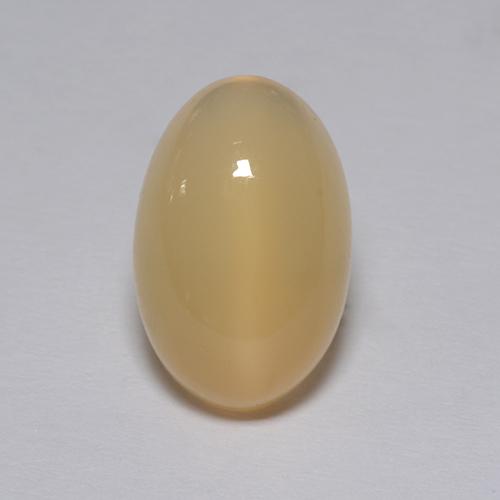 Piedra de luna marrón natural de 4,30 ct, corte óvalo, transparente