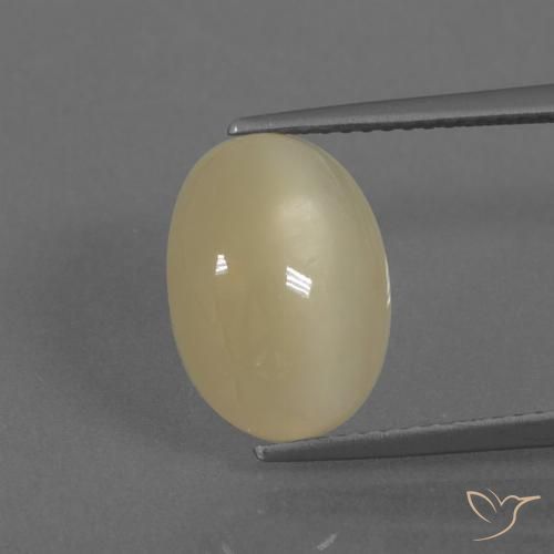5.04ct Natural Crema Piedra de Luna, Ovalada, Translúcido, Photo A