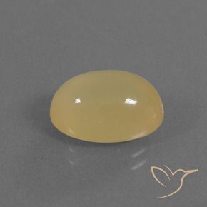 Piedra de Luna Amarillo dijón natural de 5.34 ct, Ovalada, Translúcido