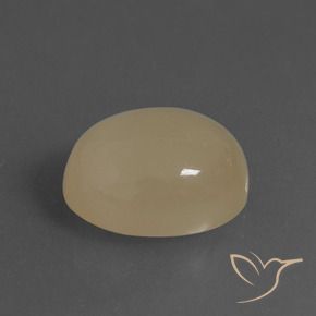 Piedra de Luna Marrón claro medio natural de 6.84 ct, Ovalada, Translúcido