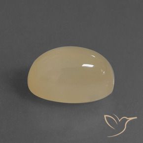 Piedra de Luna Marrón pálido natural de 6.76 ct, Ovalada, Translúcido