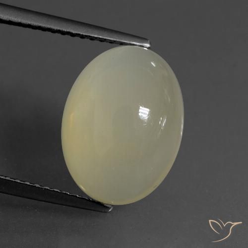 6.70ct Natural Marrón cálido claro Piedra de Luna, Ovalada, Translúcido