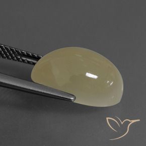 Piedra de Luna Marrón pálido natural de 6.58 ct, Ovalada, Translúcido