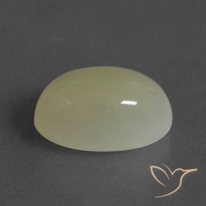 Piedra de Luna Amarillo verdoso natural de 7.00 ct, Ovalada, Translúcido