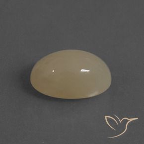 Piedra de Luna Marrón claro natural de 8.02 ct, Ovalada, Translúcido