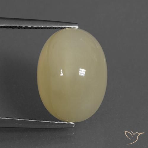 8.81ct Natural Marrón café claro Piedra de Luna, Ovalada, Translúcido