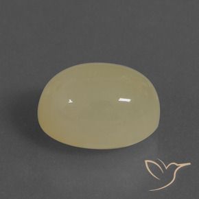 Piedra de Luna Marrón café claro natural de 8.81 ct, Ovalada, Translúcido