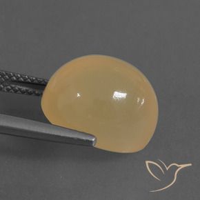 Piedra de luna dorado natural de 8,64 ct, corte óvalo, translúcido