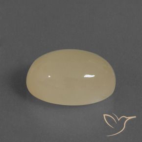 Piedra de Luna Amarillo claro natural de 7.16 ct, Ovalada, Translúcido