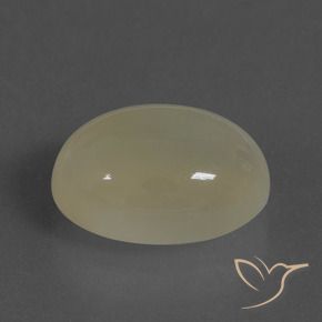 Piedra de Luna Marrón café claro natural de 8.99 ct, Ovalada, Translúcido