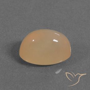 Piedra de Luna Naranja cantaloupe natural de 5.30 ct, Ovalada, Translúcido