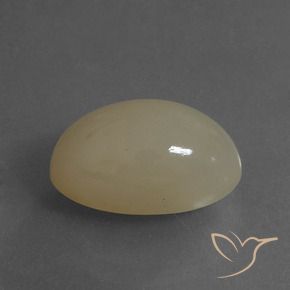 Piedra de Luna Marrón pálido natural de 6.53 ct, Ovalada, Translúcido