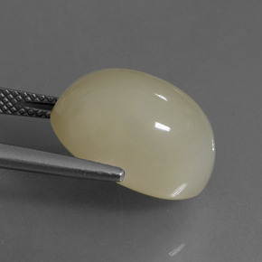 Piedra de Luna Crema natural de 12.17 ct, Corte Óvalo, Translúcido