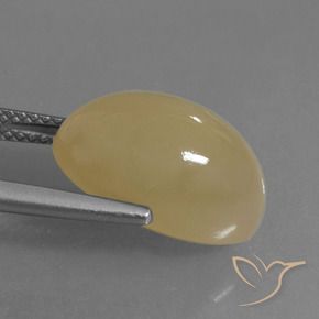 Piedra de Luna Marrón pálido natural de 8.83 ct, Ovalada, Translúcido